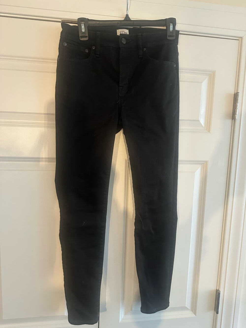 J Crew Slim Fit Black Ladies Jeans. Size 28